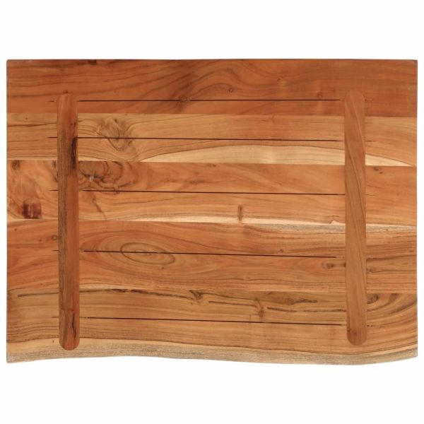 Плот за баня, 70x60x2,5 см, правоъгълен, масивно дърво акация