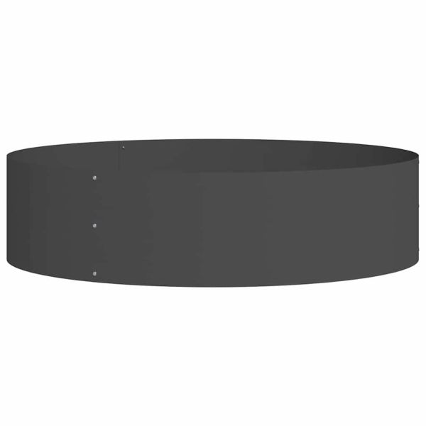 Пръстен за саксия Черно 80 x 80 x 20 cm