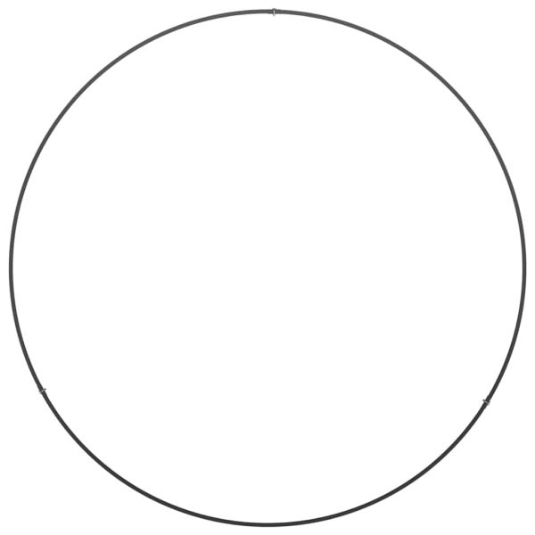 Пръстен за саксия Черно 80 x 80 x 20 cm