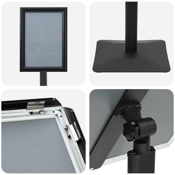 Поставка за плакат Сребрист a4 Чугун