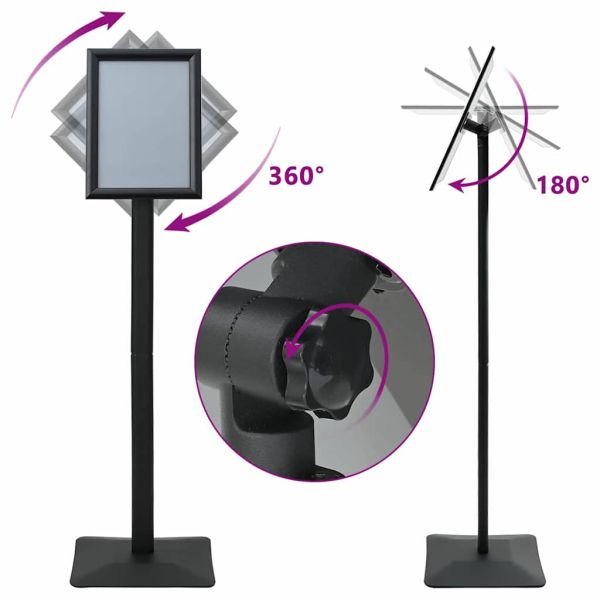 Поставка за плакат Сребрист a4 Чугун