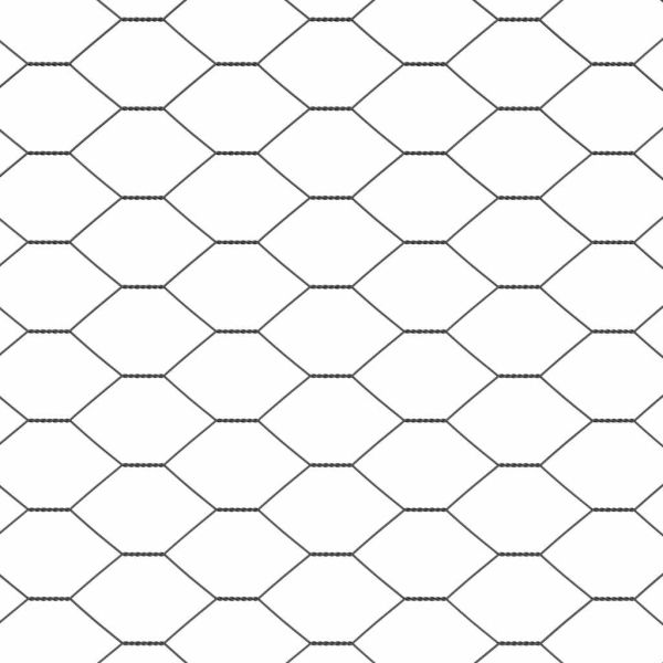 Стълб за ограда. Сив 100 x 1,4 м (мрежа 36 мм) Стомана и PVC