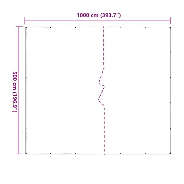 Прозрачен брезент с капси 5x10 m PVC