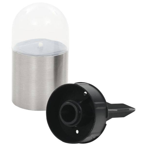 Соларни земни лампи, 12 бр, LED светлина, бели