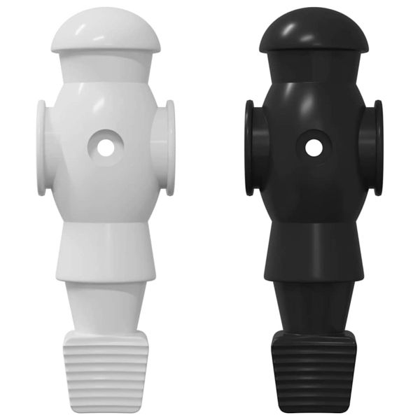 Играчите на масата за футбол 24 pcs Черен и бял HIPS