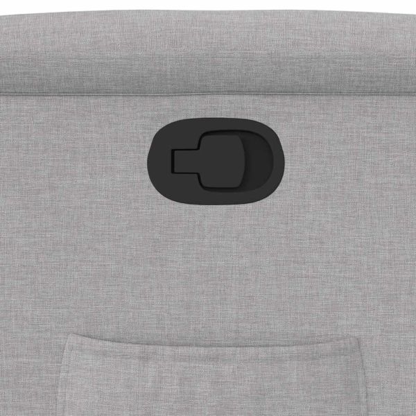 Изправящ реклайнер стол, облачно сив, текстил