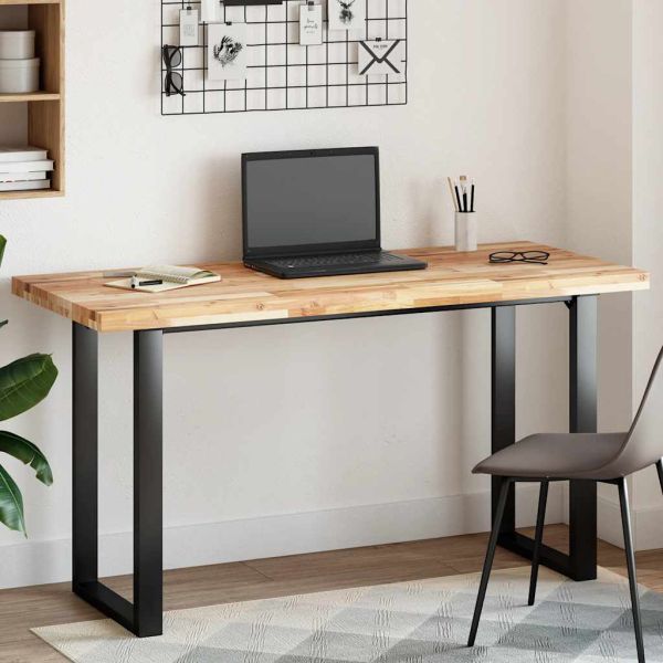 Плот за маса, правоъгълен, 120x60x4 см, акация масив