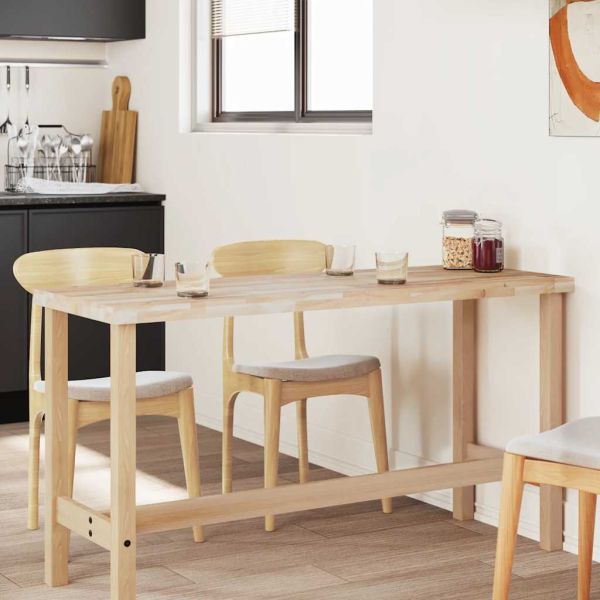 Плот за маса, правоъгълен, 120x60x4 см, акация масив