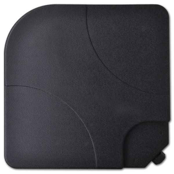 Алуминиев градински чадър с преносима основа, бял