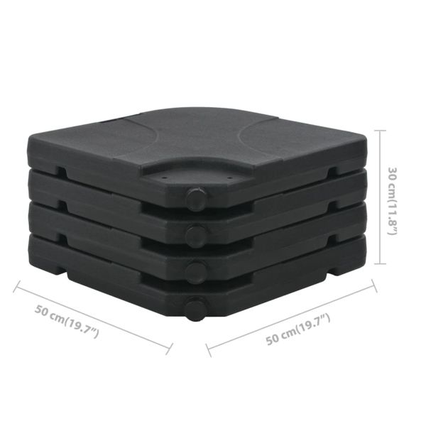 Алуминиев градински чадър, с преносима основа, таупе