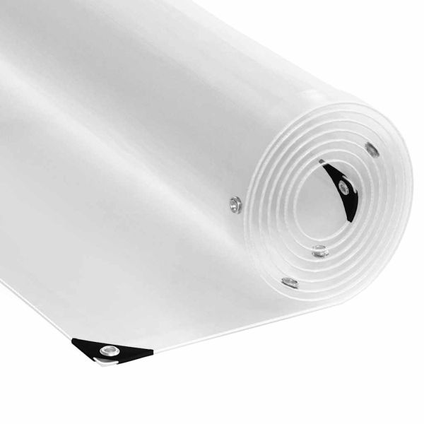 Прозрачен брезент с капси за връзки 3x4 м PVC