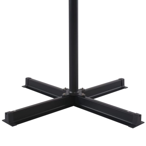 Градински чадър с алуминиев прът, 500 см, таупе