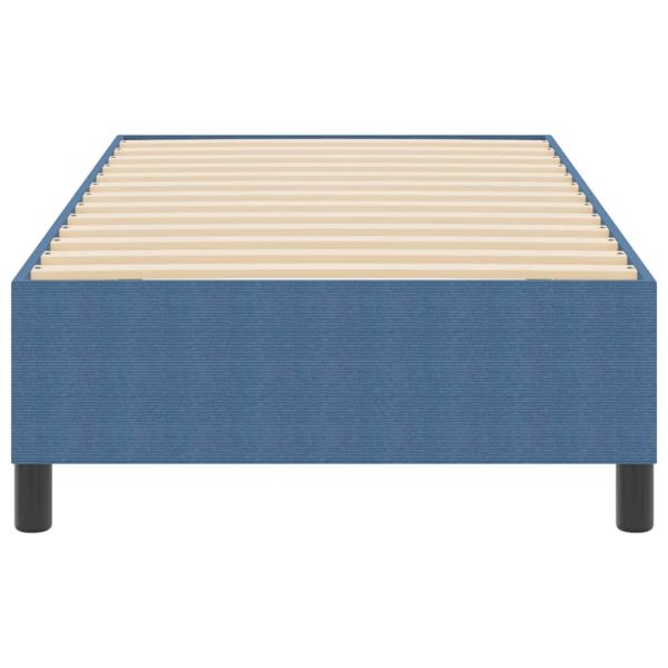 Платформено легло Синьо 90 x 190 cm Кордюрова тъкан