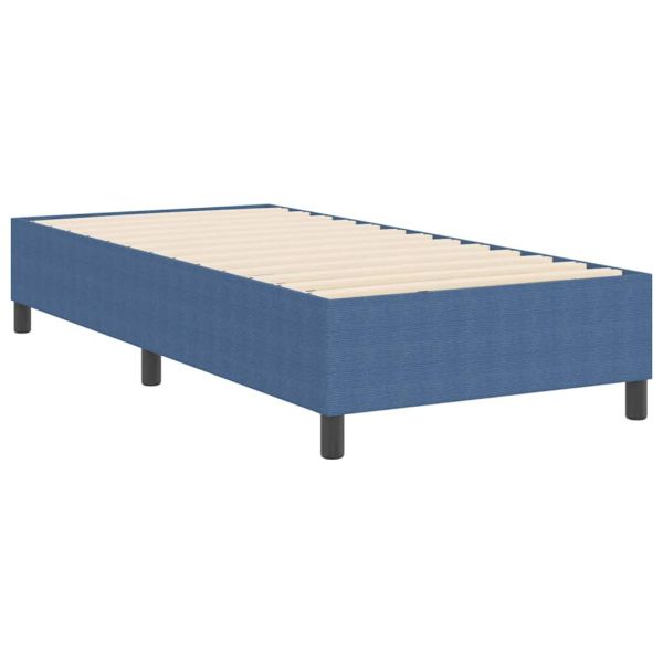 Платформено легло Синьо 90 x 190 cm Кордюрова тъкан