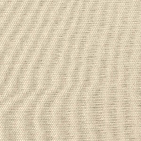 Разтегателен диван с възглавници, кремав, плат