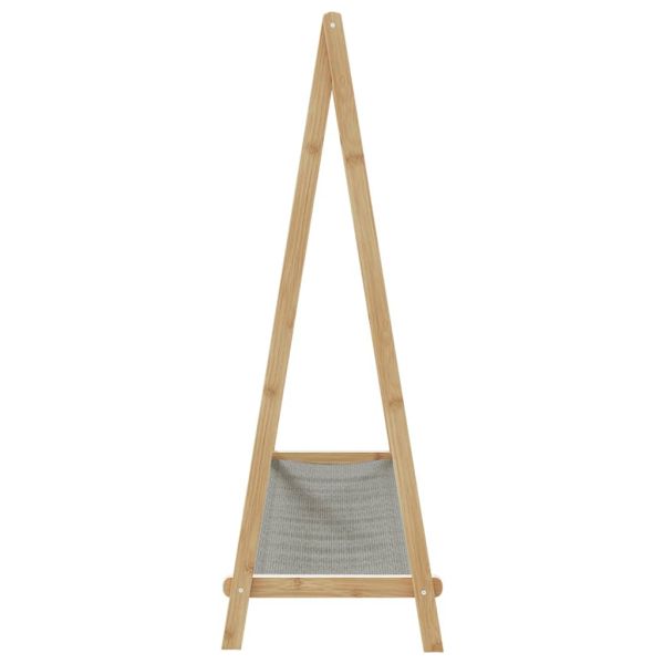 vidaXLL Закачалка за дрехи с рафтове 106x34x102 cm Бамбук