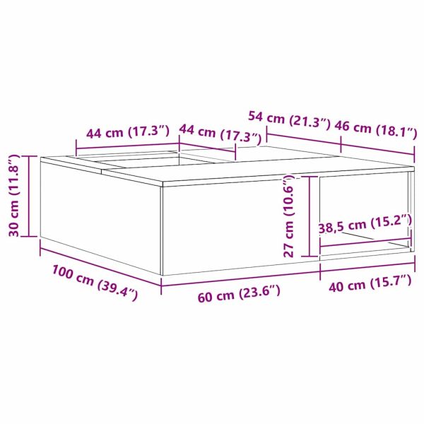 Огнище Черно 100 x 100 x 30 cm Стомана