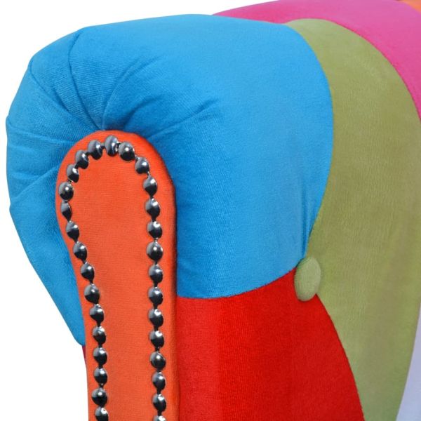 Честърфийлд диван 2-местен плат