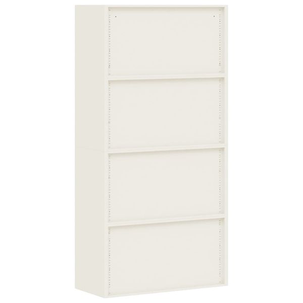Шкаф за папки бял 90x40x220 см стомана