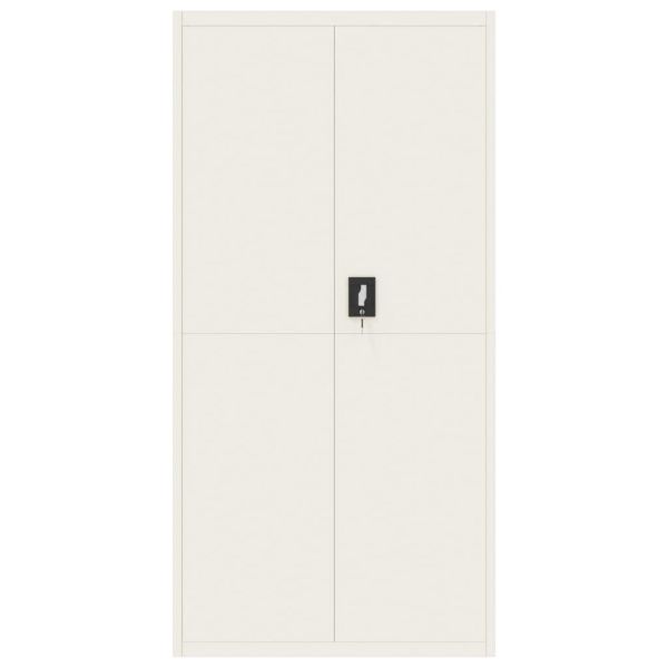 Шкаф за папки бял 90x40x180 см стомана