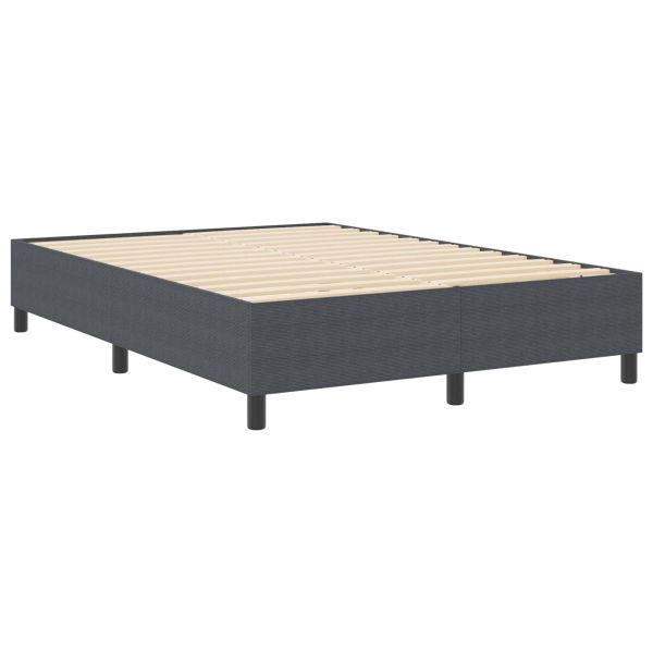 Платформено легло Тъмен сив 140 x 200 cm Кордюрова тъкан