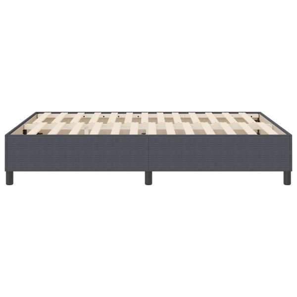 Платформено легло Тъмен сив 140 x 200 cm Кордюрова тъкан