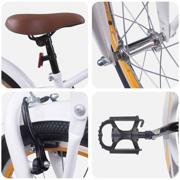 Детски Велосипед 20 инча за 6–11 години Бяло