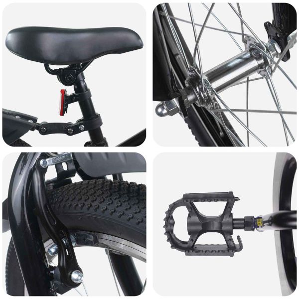 Детски Велосипед 20 инча за 6–11 години Черно