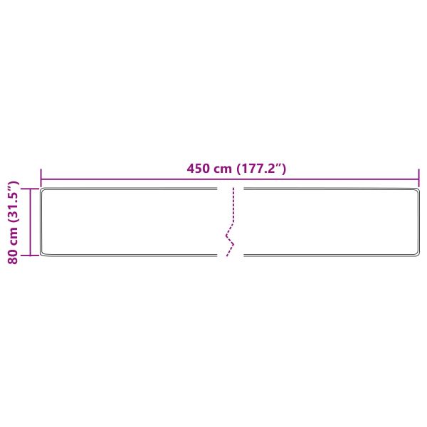 Каса за килим MARSA Крем 450 x 80 см Полиестер и PVC