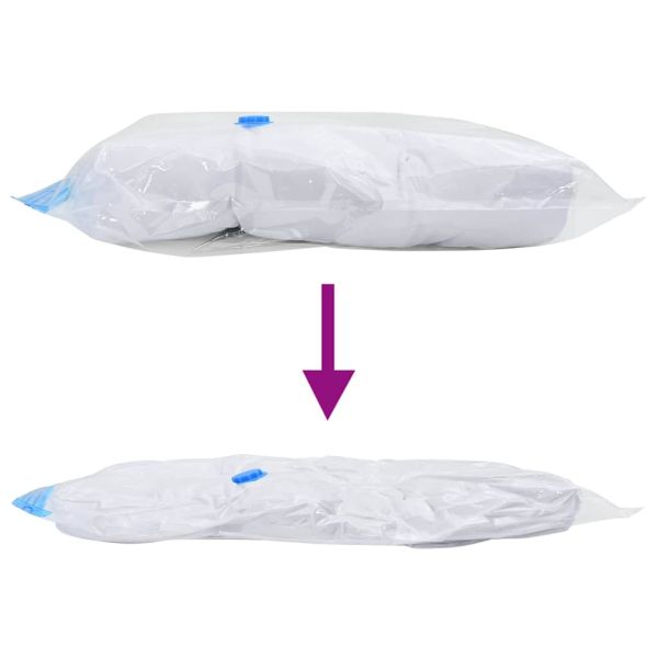 Чанти за съхранение 50 pcs Прозрачни и сини 70 x 50 cm