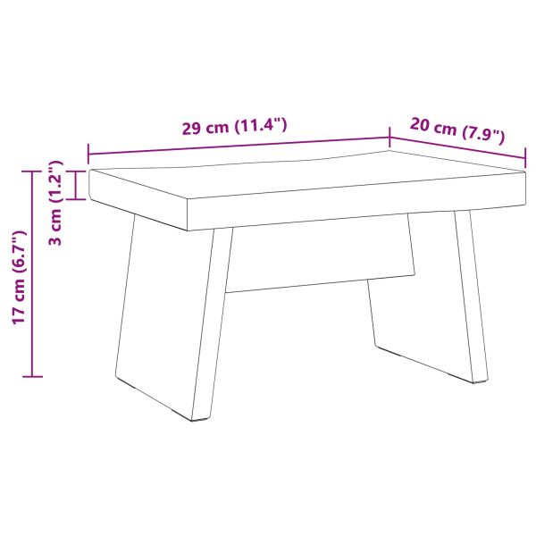 Стук Естествен 29 x 20 x 17 см Махагоново дърво