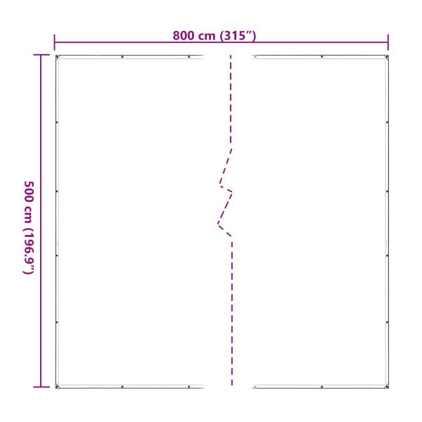Покритие за растения Прозрачен 5 x 8 m ПЕ