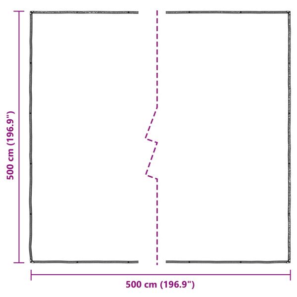 Покритие за растения Прозрачен 5 x 5 m ПЕ
