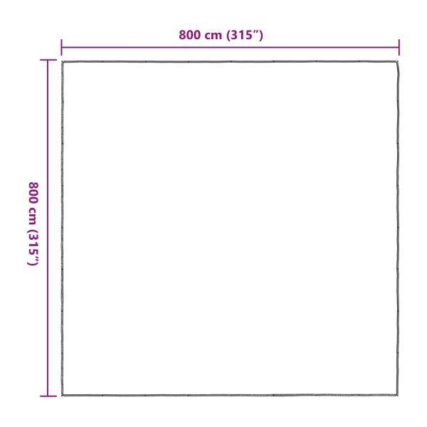 Покритие за растения Прозрачен 8 x 8 m ПЕ