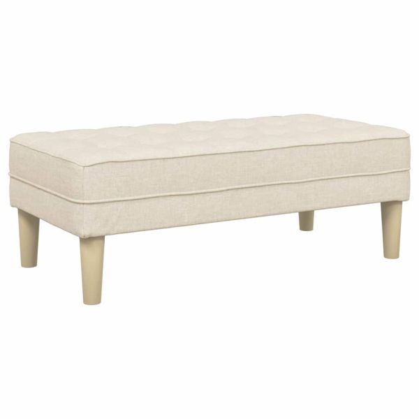 Пейка с възглавница Лен 113 x 57 x 39 см текстил