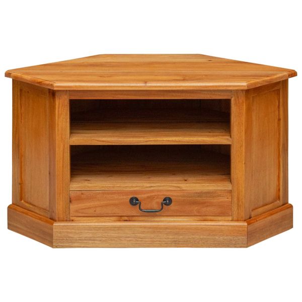 Ъгловшкафзателевизор с чекмедже Естествен 79 x 40 x 46 см
