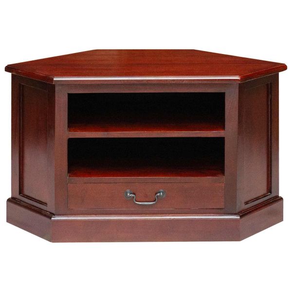 Ъгловшкафзателевизор с чекмедже Кафяво 79 x 40 x 46 см