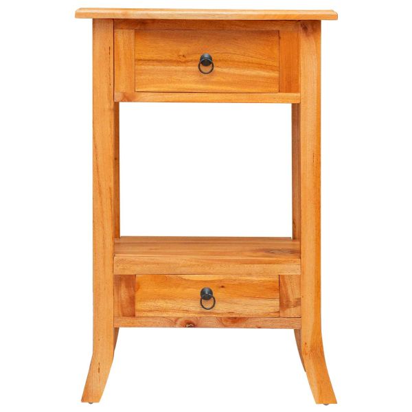 Конзолна маса с чекмедже Естествен 50,5 x 30 x 75,5 см