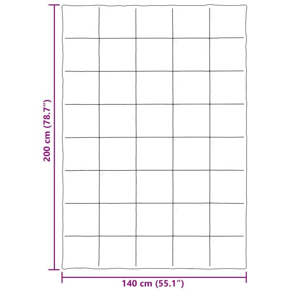 Летен юрган Патичено Светлосиво 140 x 200 cm Микрофибър