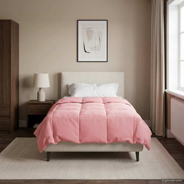 Летен юрган Патичено Розово 135 x 220 см Микрофибър