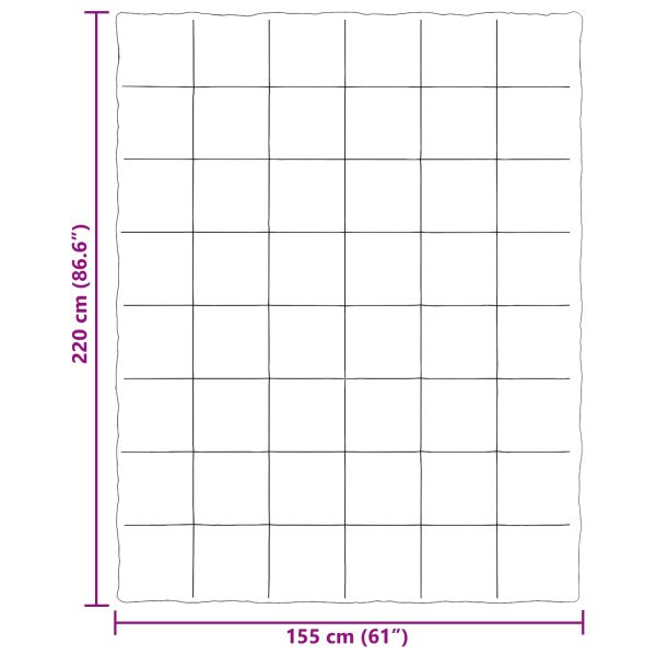 Пълно годишно юрганче Светлосиво 155 x 220 cm Микрофибър
