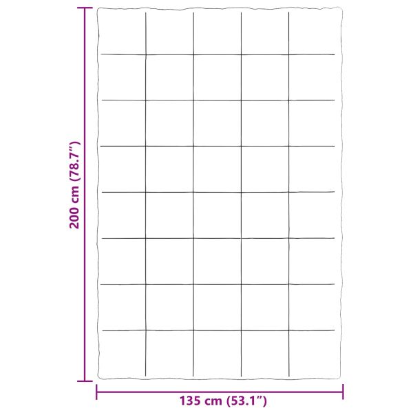 Пълно годишно юрганче Патичено Черно 135 x 200 cm Микрофибър