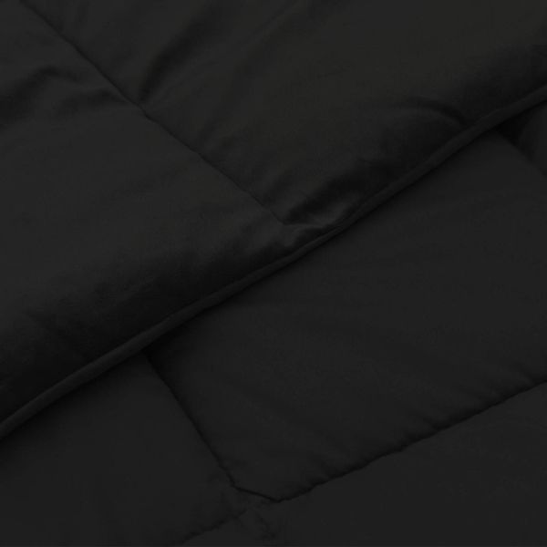 Пълно годишно юрганче Патичено Черно 135 x 220 см Микрофибър