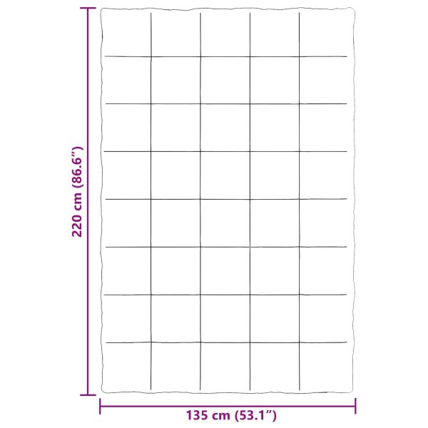 Зимен юрган Патичено Тъмен син 135 x 220 см Микрофибър