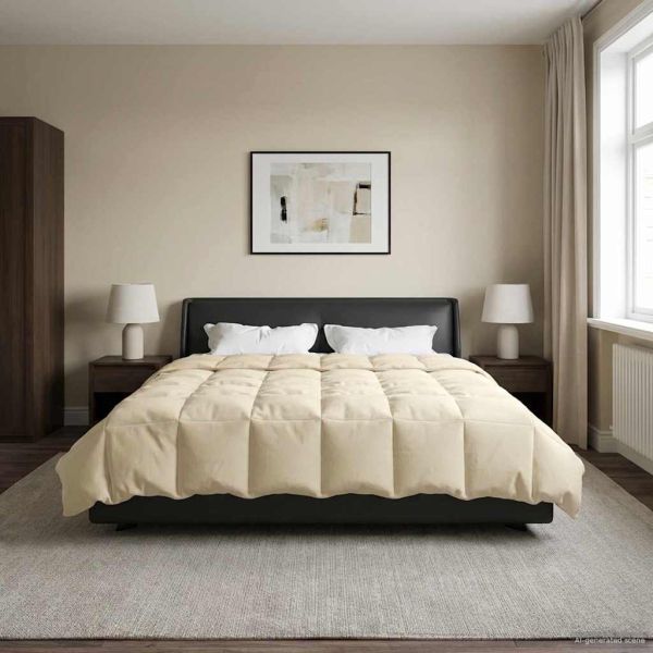 Зимен юрган Патичено Крем 220 x 240 cm Микрофибър