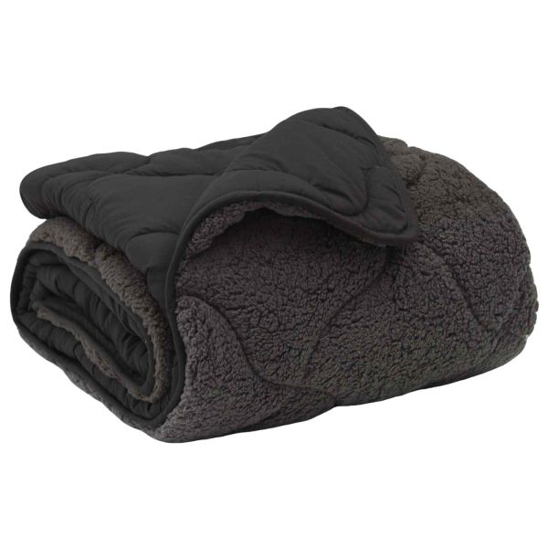 Пълно годишно юрганче Патичено Антрацит 155 x 220 cm