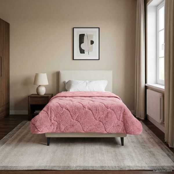 Пълно годишно юрганче Патичено Розово 155 x 220 cm