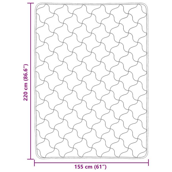 Зимен юрган Таупе 155 x 220 cm Микрофибър и тедди флийс
