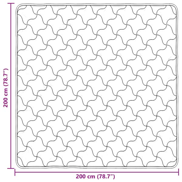 Зимен юрган Крем 200 x 200 cm Микрофибър и тедди флийс