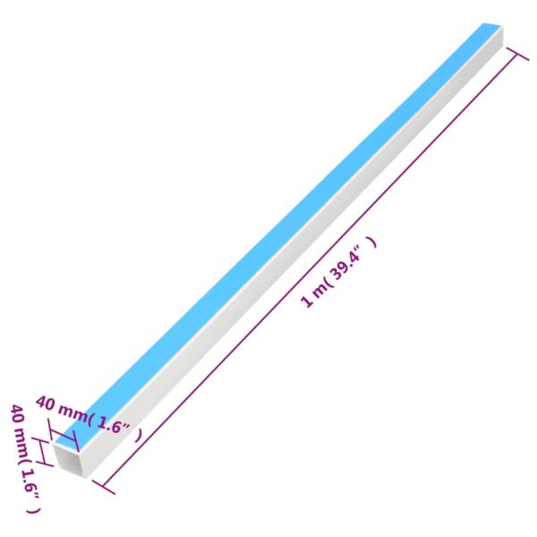 Кабелен канал самозалепващ 40x40 мм 30 м PVC